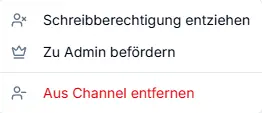 Menü Chat