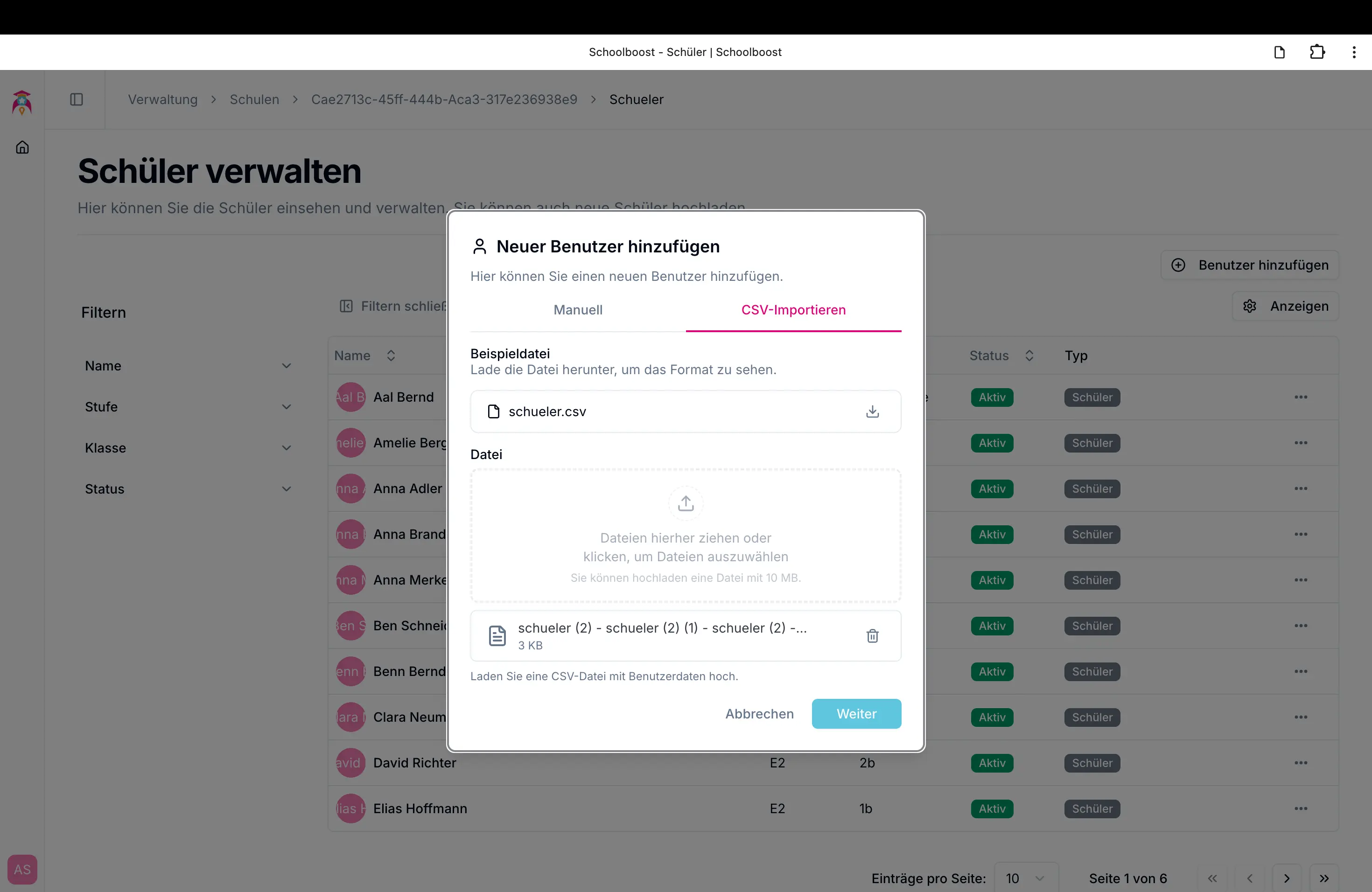 CSV Daten