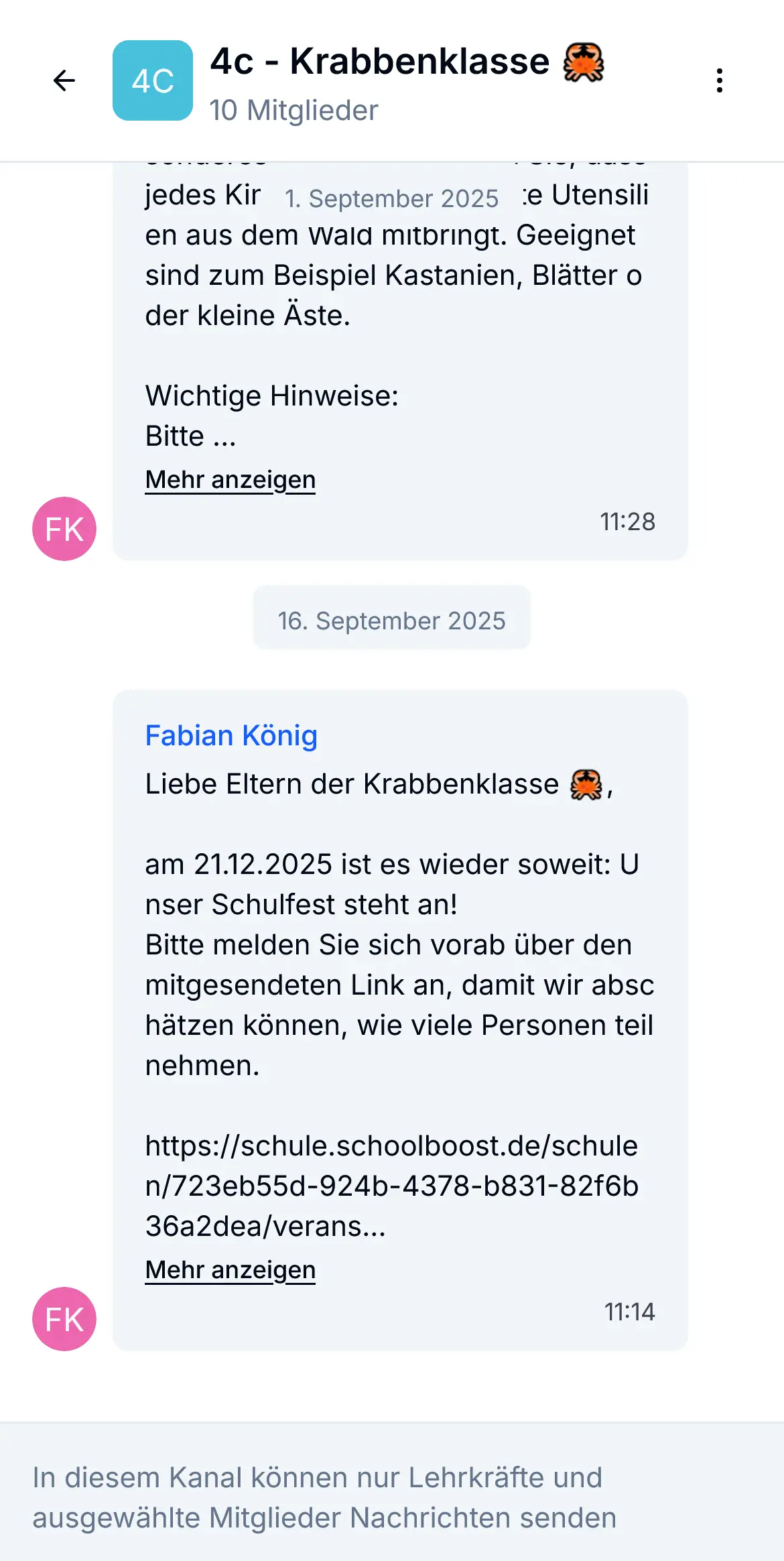 Nur lesen Chat