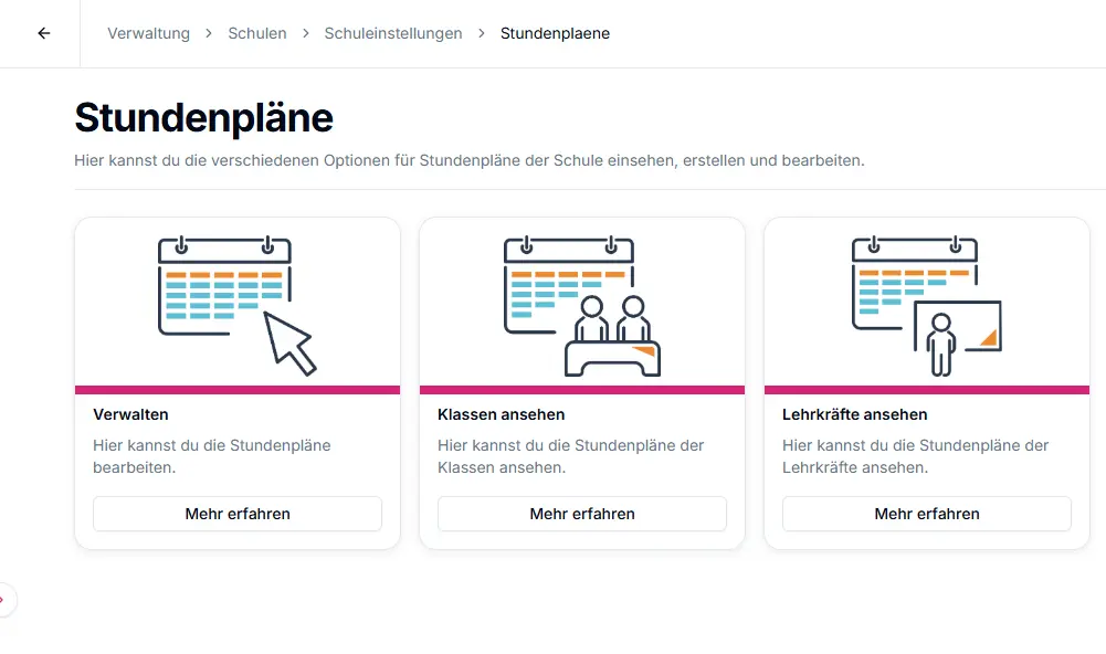 Stundenplaene verwalten