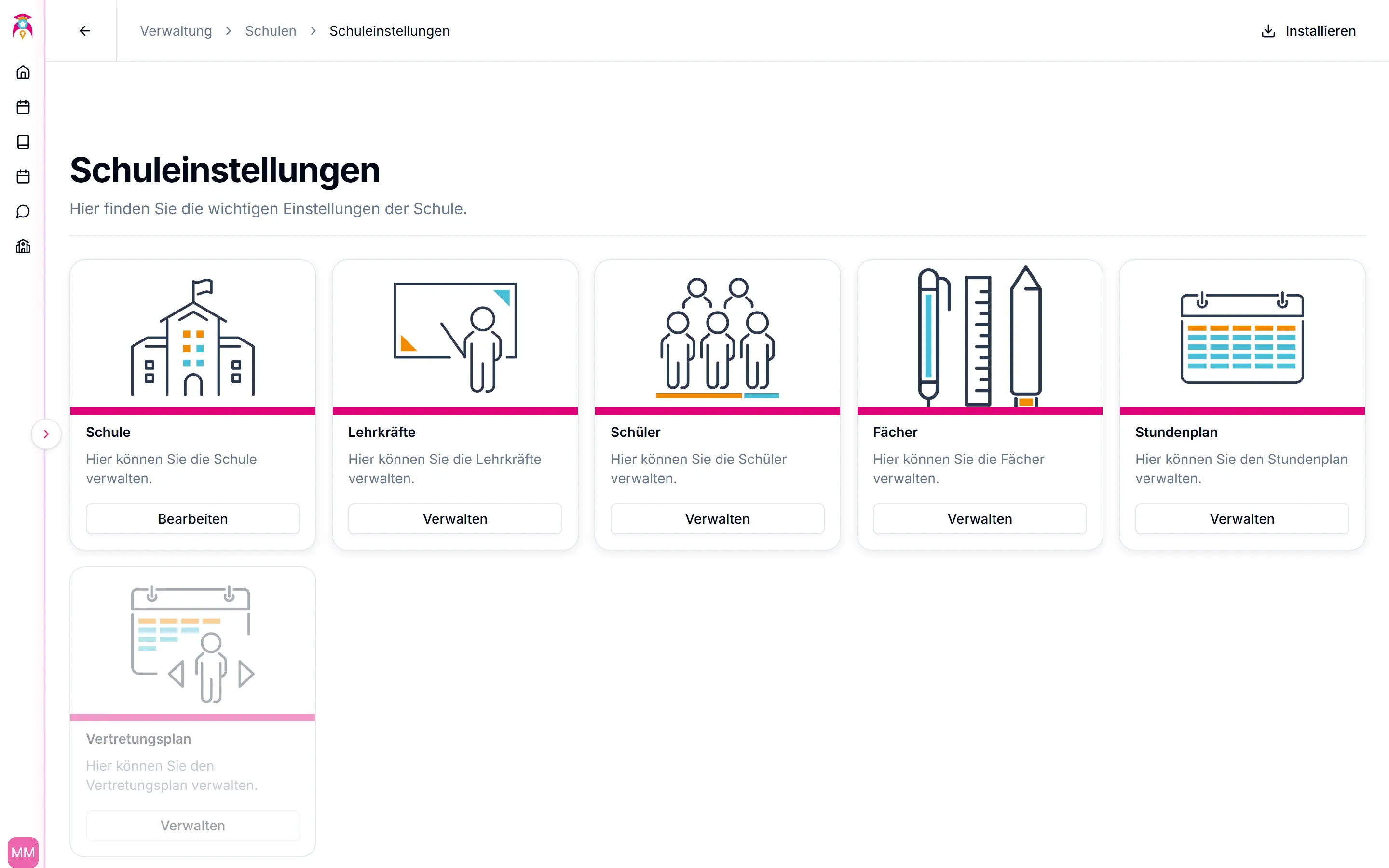 Schuleinstellungen
